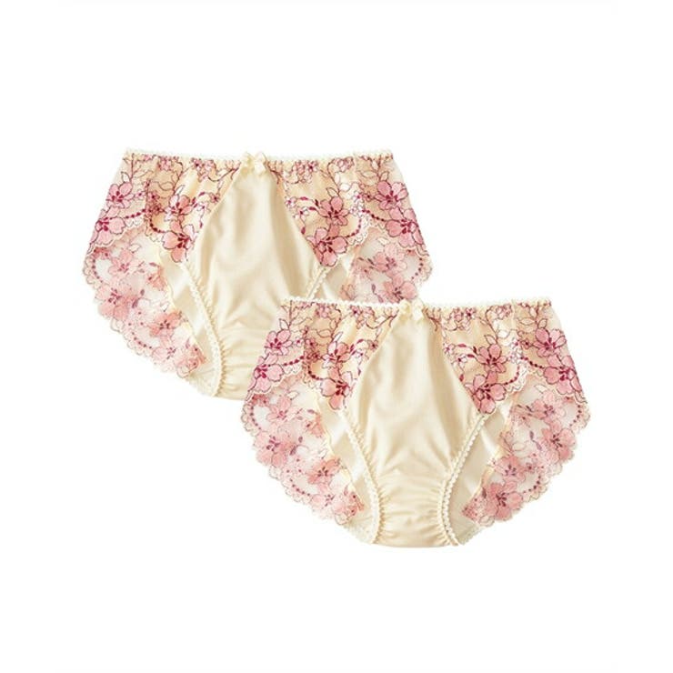 クリーム×ペールピンク | ショーツ ニッセン カラフルパレット | nissen