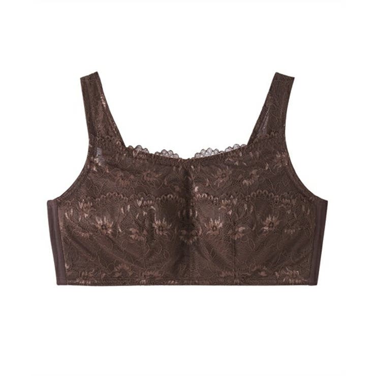 ブラウン | ブラジャー ニッセン 【大きい胸】胸を小さく見せる | nissen