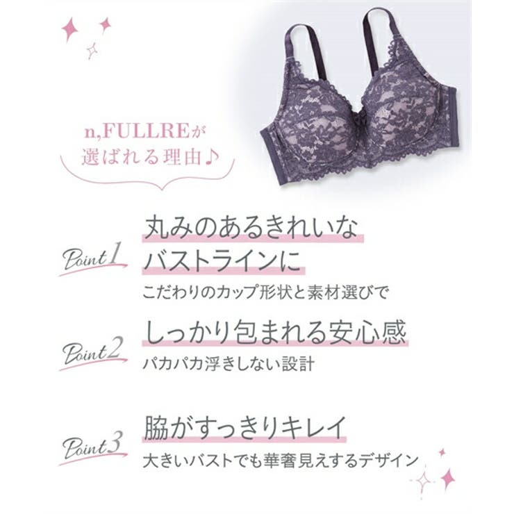 ノンワイヤーフルカップブラジャーショーツセット（トリンプ