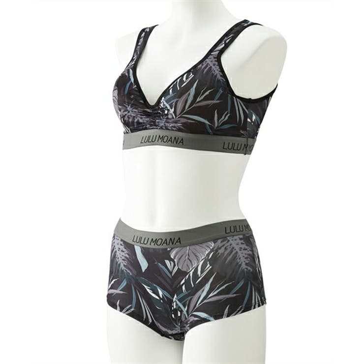 ボタニカルプリント ハーフトップブラジャーショーツセット | nissen | 詳細画像3