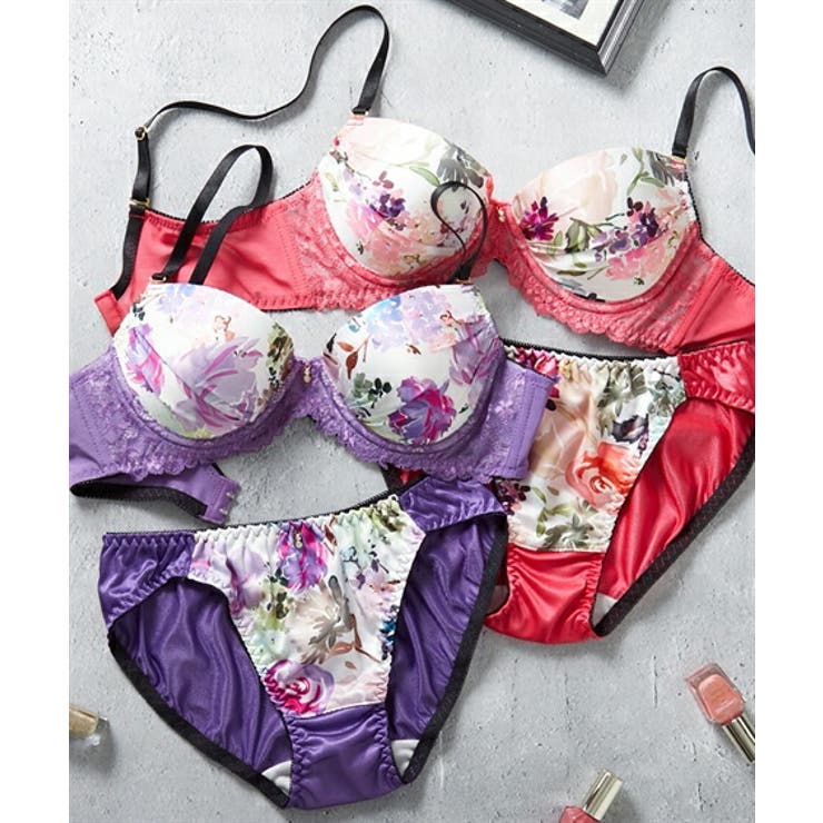 【即日発送】3点セット／リボンフラワープリントレギンス・ブラトップ・ヘアバンド SUKALA】リボンフラワープリントレギンス(S): ヨガウェアLAVA