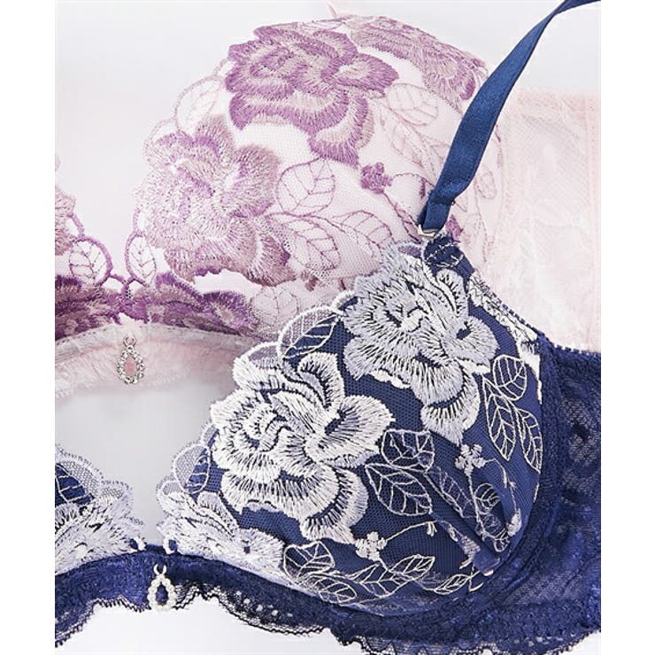 Salute Rich Veil Bra D70 花柄刺繍
