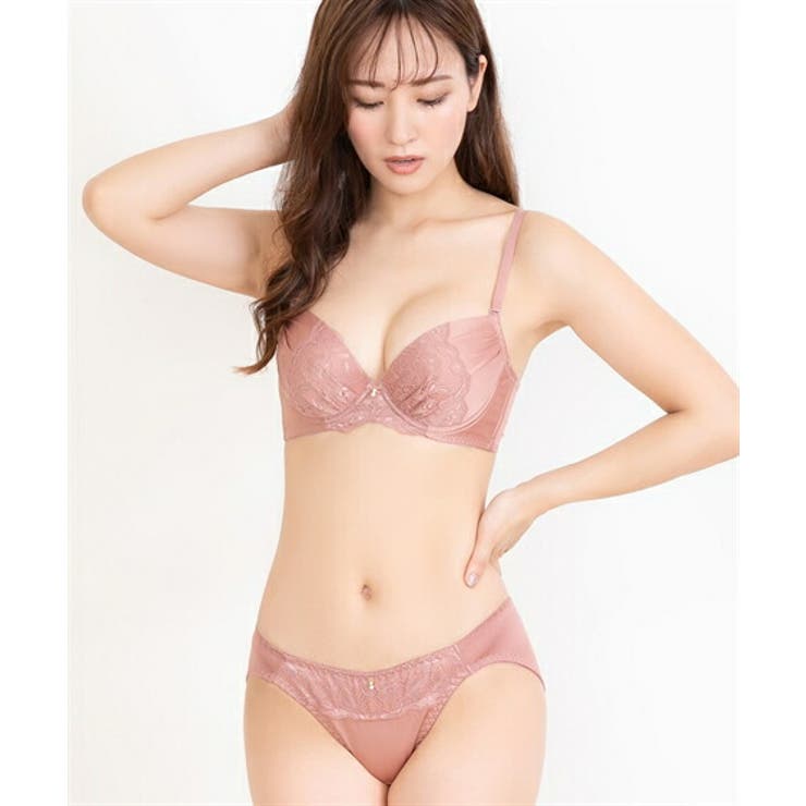 G85/LL-I95/4L)脇高サテンレースブラジャーショーツセット[品番