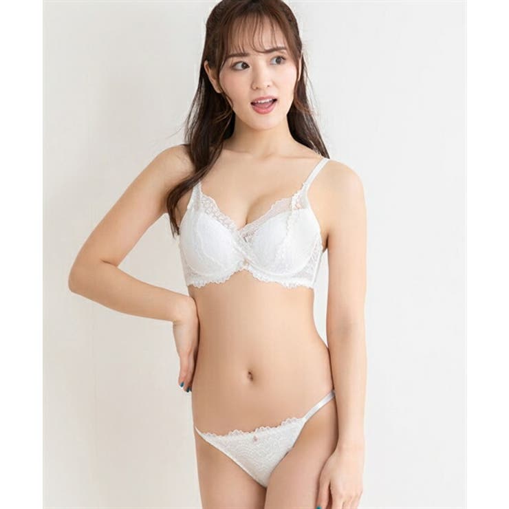 G70/M-I75/L)脇高グロッシーレースブラジャーショーツセット[品番