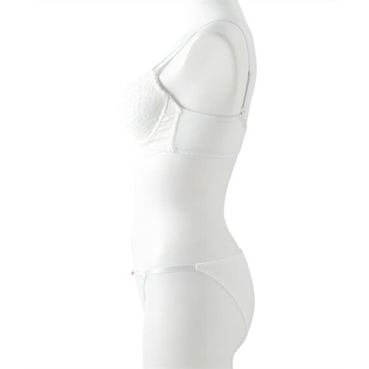 G70/M-I75/L)脇高グロッシーレースブラジャーショーツセット[品番