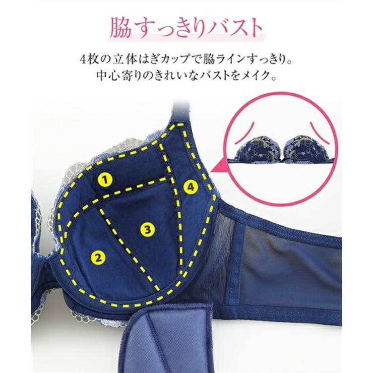 【新品タグ付】トリンプ／すっきりきれいなバスト・H75（定価¥9,460） 細見えシルエット・バストサイドすっきりブラジャー（脇高