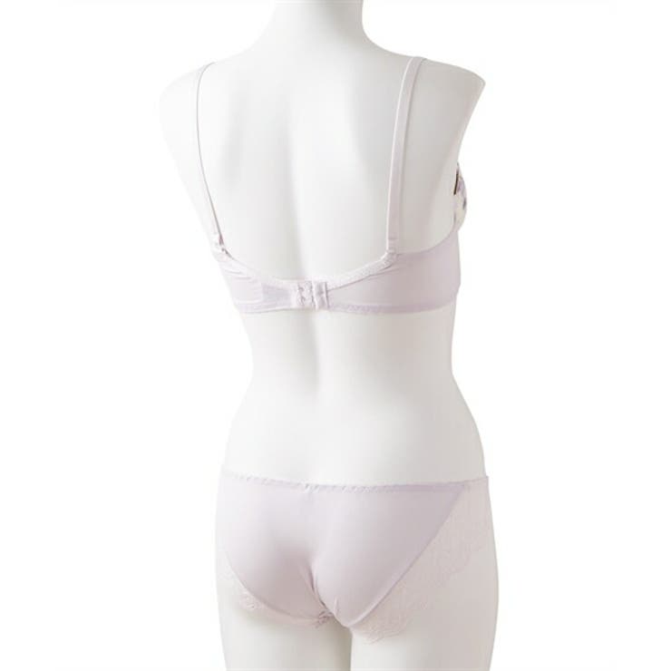 A70/M-D85/LL)脇高パステル小花柄ブラジャーショーツセット[品番