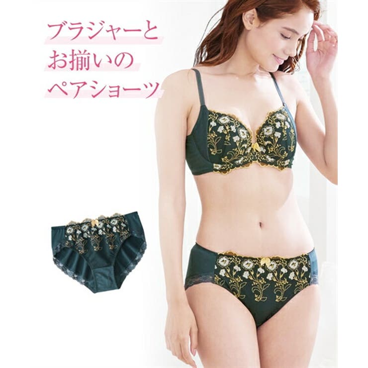 M-4L)やや深ばき丈花柄ストレッチコーディネートショーツ