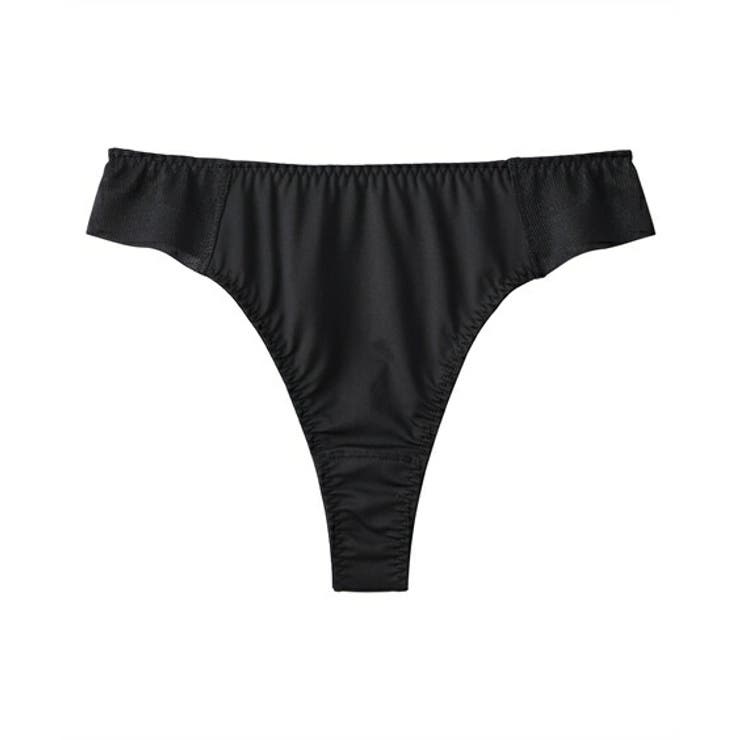 黒 | アウターにひびきにくいヘム仕様Tバックショーツ（トリンプ） | nissen