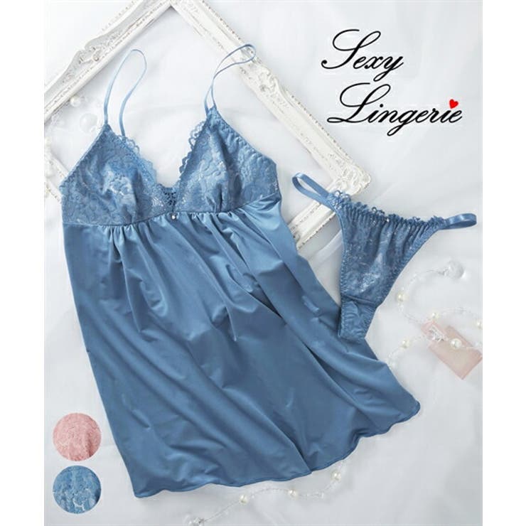 3L-5L)クレアレースランジェリーセット（Tバックショーツ付）[品番