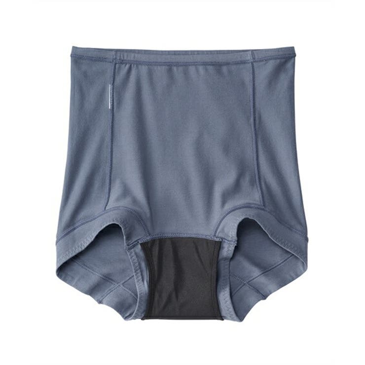 綿混ストレッチ おなかすっぽりハイウエストサニタリーショーツ