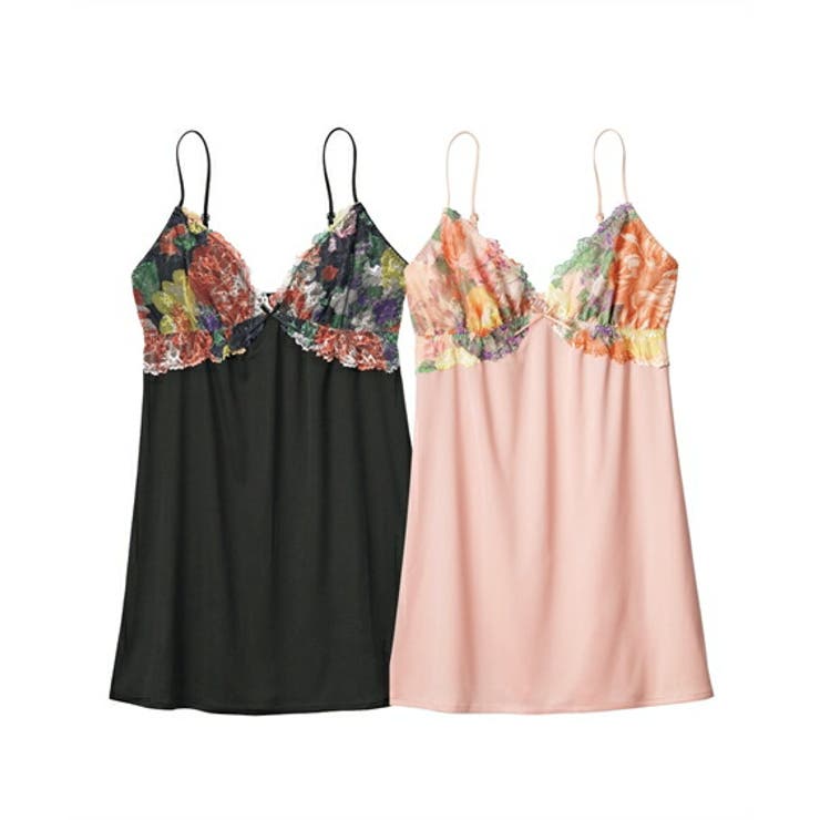 ピーチピンク+ブラック | ランジェリー ニッセン 【GIFT | nissen