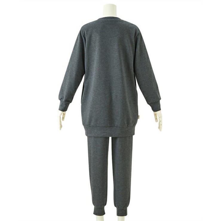 やわらかダンボールニットビッグトレーナー風ロゴ入りルームウェア上下セット | nissen | 詳細画像14