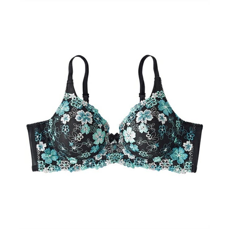 黒×ミント系 | ブラジャー (AAA65 C85) | nissen