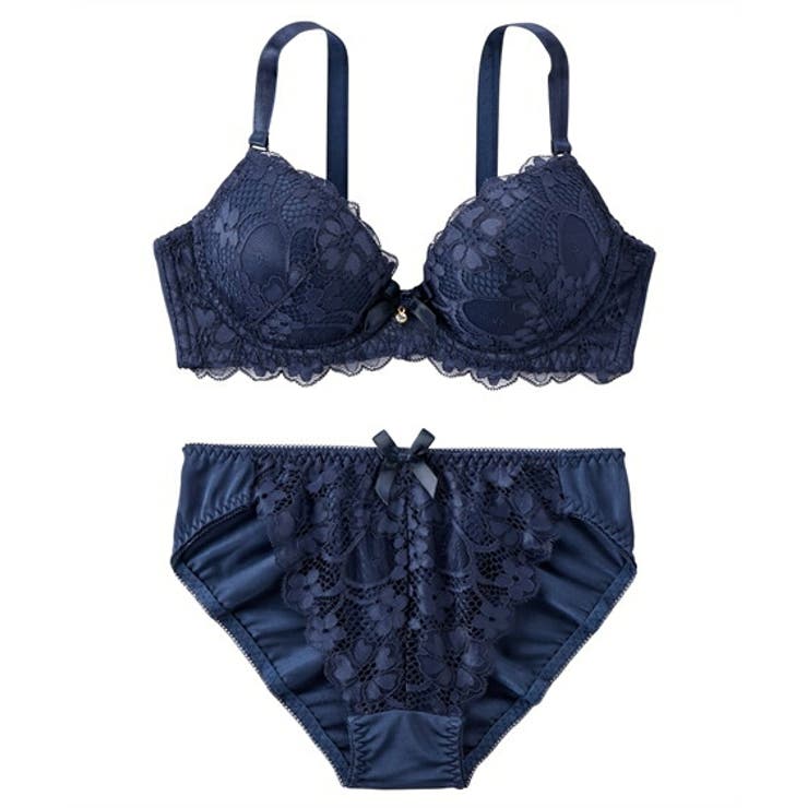 LA PERLA ネイビー ブラジャーショーツセット LA PERLA ネイビー ブラジャーショーツセット LA PERLA ネイビー