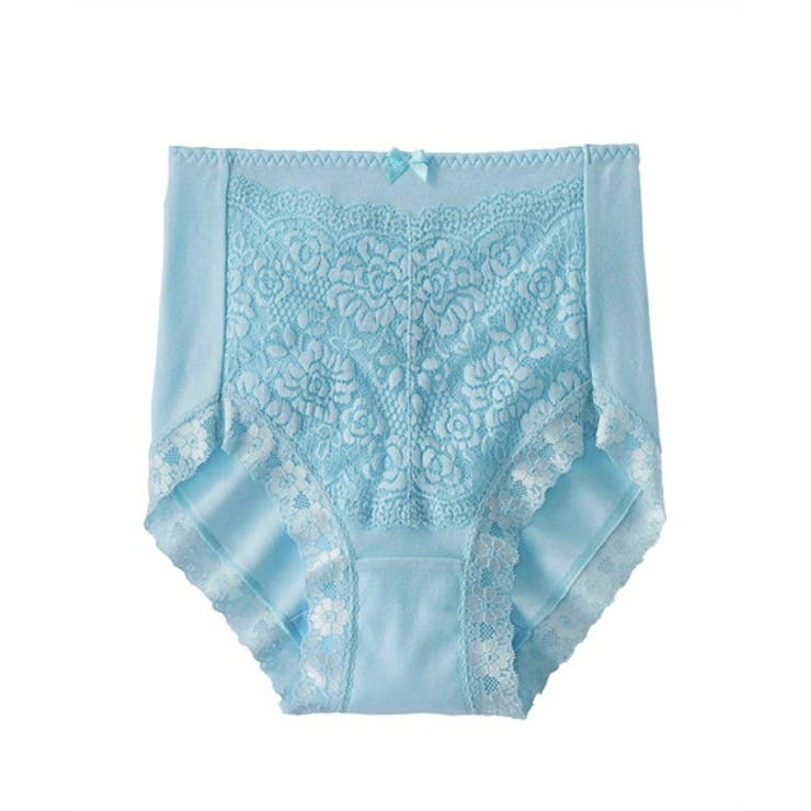 サックス | 綿１００％ フライスレーシー深ばき丈ショーツ【1枚から買える！】 | nissen