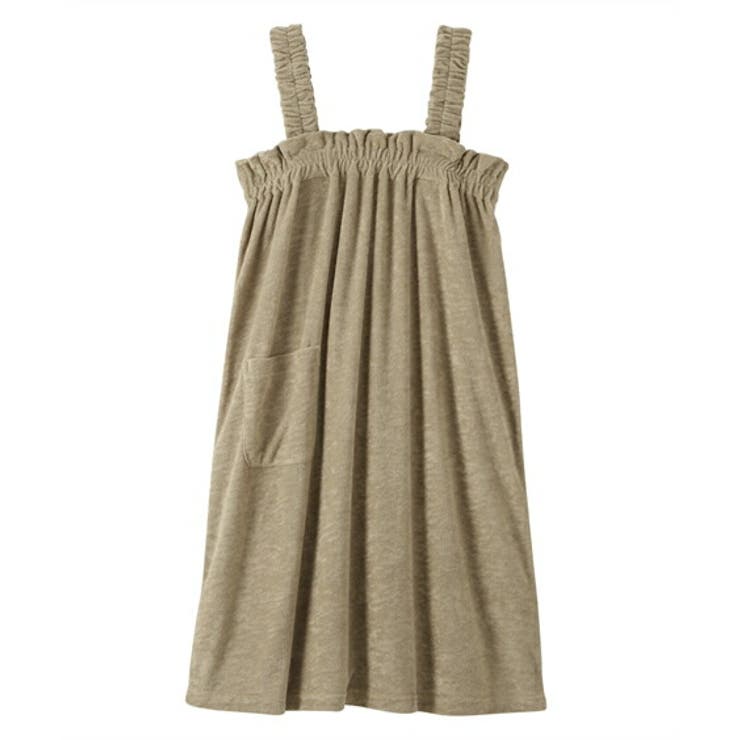 グレージュ | 綿混バスワンピース | nissen