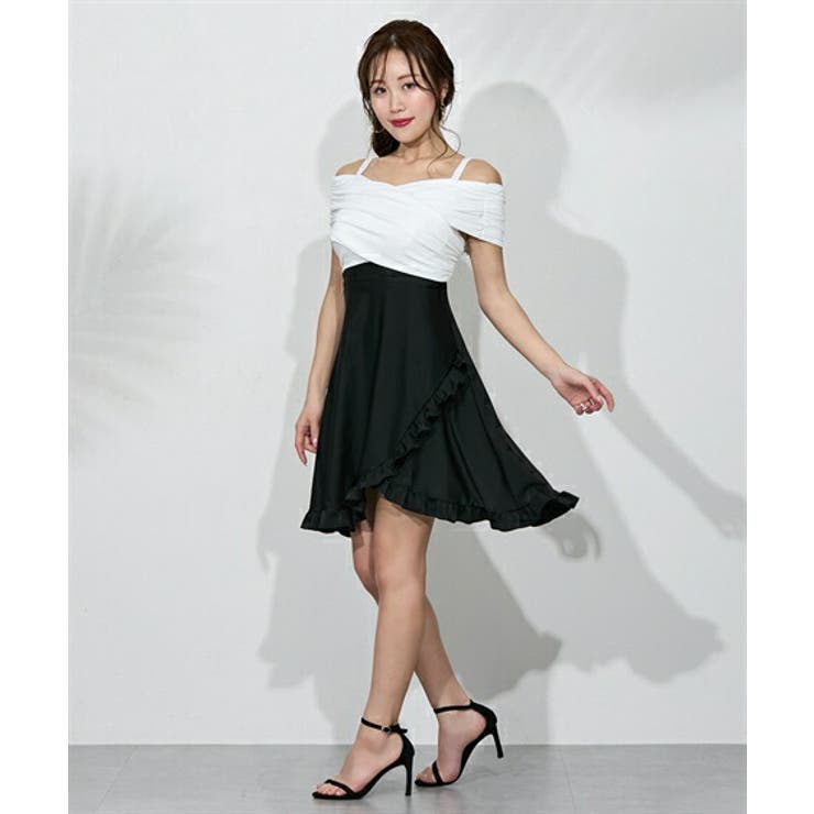 ブラック×ホワイト | 水着 M L | nissen