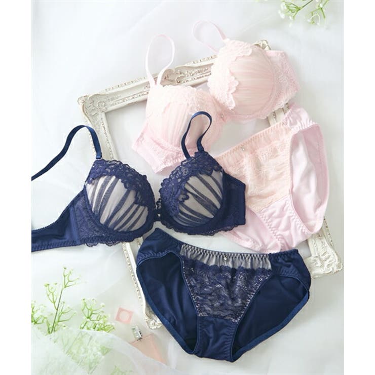 ブラ＆ショーツ ブラショーツセット 大きいサイズ[品番：NISW0007684