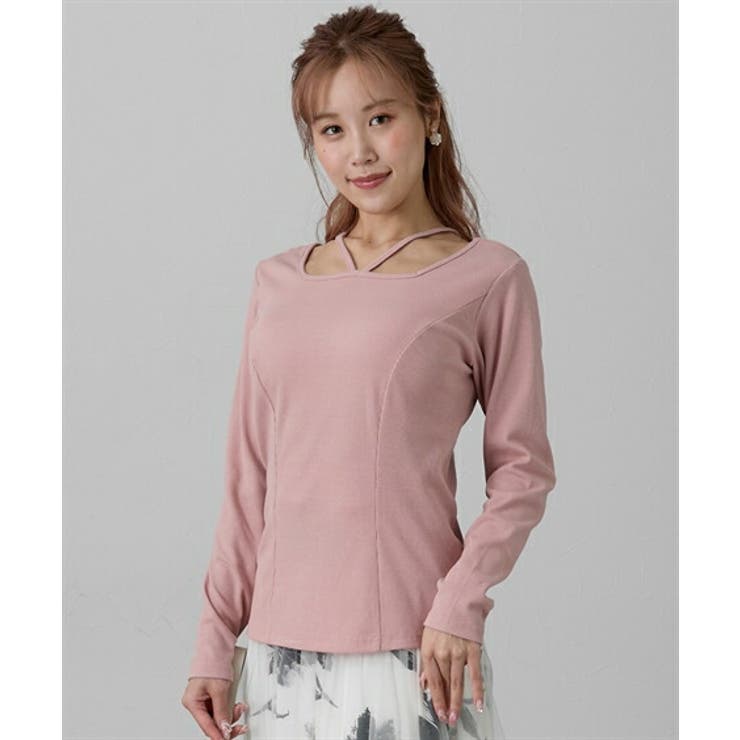 ピンク(ストラップ衿) | トップス M L | nissen