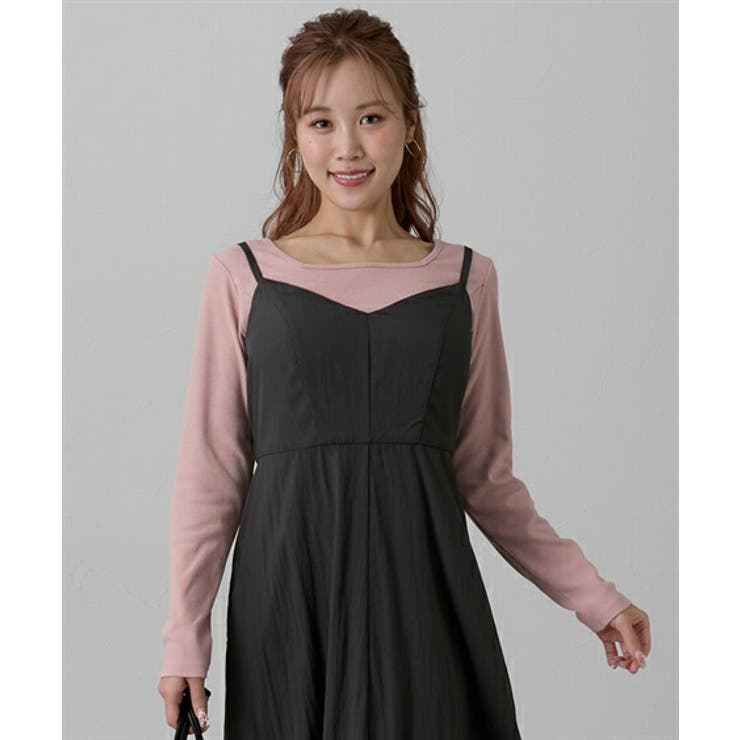 ピンク(スクエアネック) | トップス M L | nissen