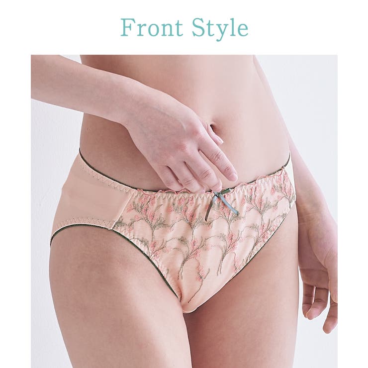 プチ胸サイズ 花柄刺しゅうレースコーディネートショーツ(小花)(プティシュ) | nissen | 詳細画像2 