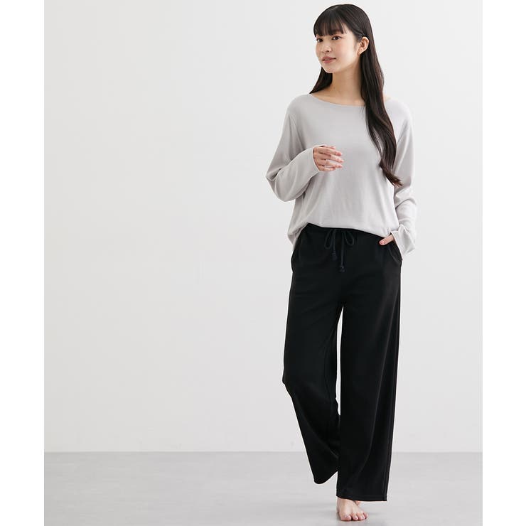 S M L LL 綿混スムースルームパンツ | nissen | 詳細画像11 