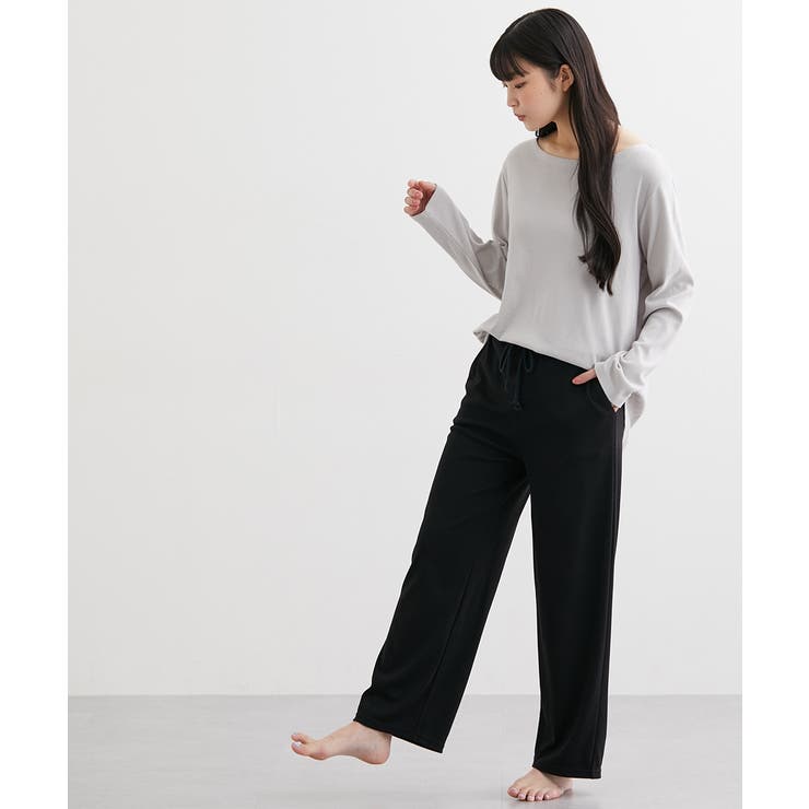 S M L LL 綿混スムースルームパンツ | nissen | 詳細画像12 