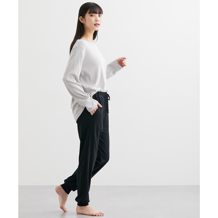 4L 5L 6L 綿混スムース裾リブルームパンツ | nissen | 詳細画像11 