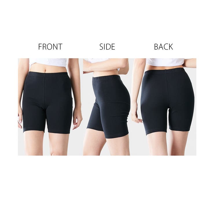 3L 4L ニッセン 綿１００％スムース３分丈オーバーパンツ２枚組 | nissen | 詳細画像16 