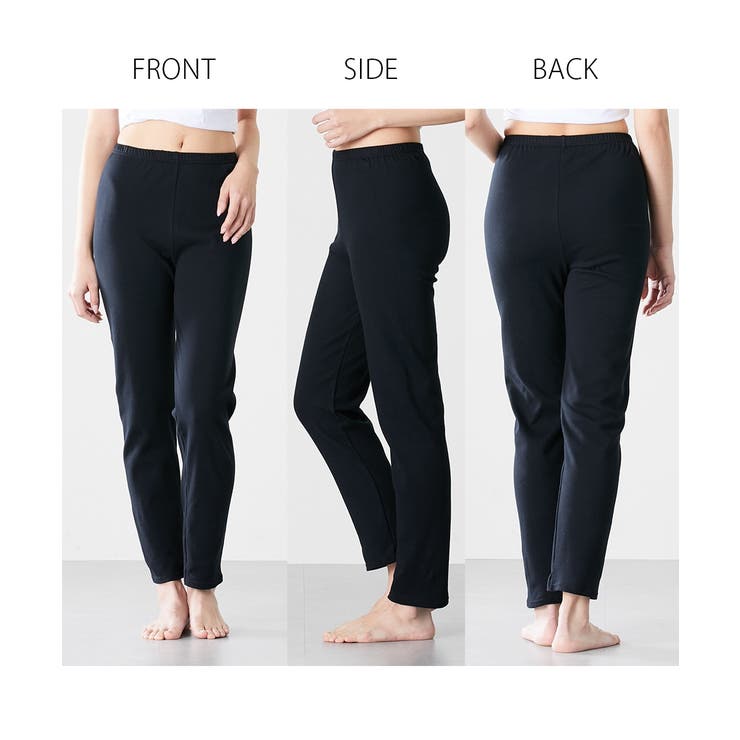 4L-5L 6L 綿１００％スムースゆったり１０分丈レギンス | nissen | 詳細画像16 