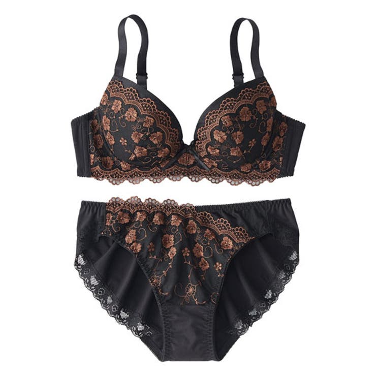 A70/M-F80/L)二配色ブラジャー・ショーツセット（トリンプ）[品番  