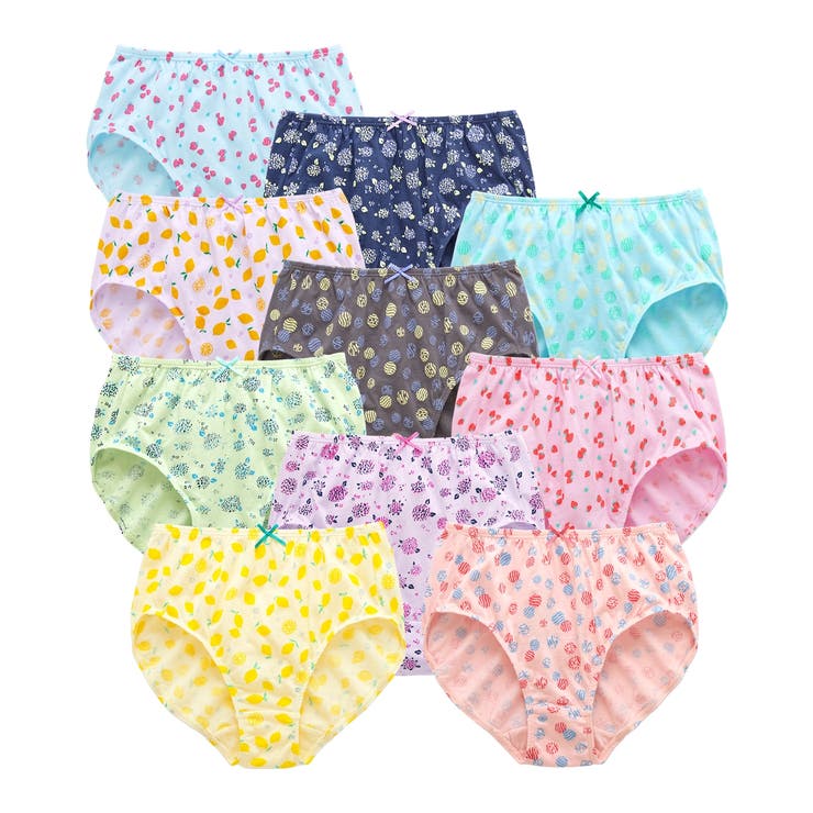 綿１００％プリント ゴムが肌側にあたらないショーツ１０枚組 | nissen | 詳細画像14 