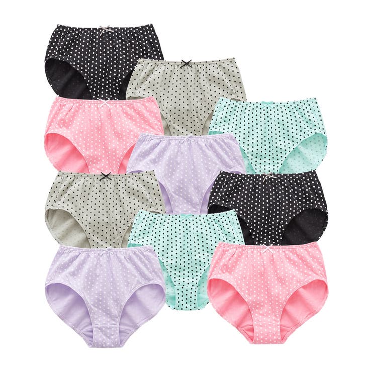 綿１００％プリント ゴムが肌側にあたらないショーツ１０枚組 | nissen | 詳細画像16 