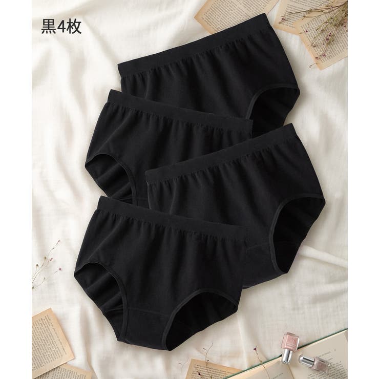 綿混伸びーる深ばき丈ショーツ４枚組 | nissen | 詳細画像15 