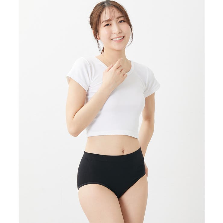 綿混伸びーる深ばき丈ショーツ４枚組 | nissen | 詳細画像17 