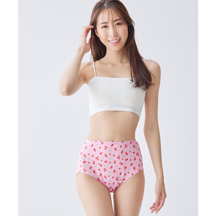 綿１００％プリント ゴムが肌側にあたらない深ばき丈ショーツ１０枚組 | nissen | 詳細画像13 