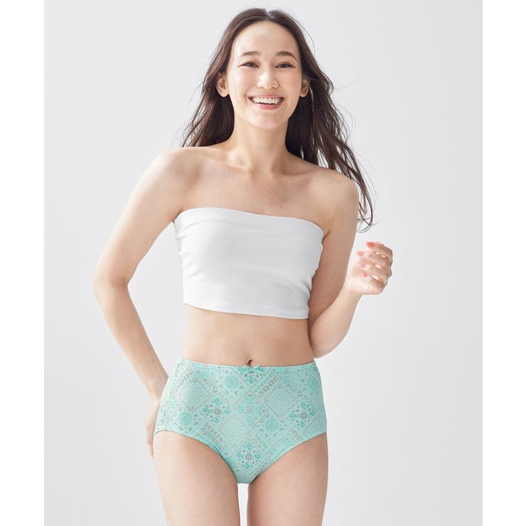 綿１００％プリント ゴムが肌側にあたらない深ばき丈ショーツ１０枚組 | nissen | 詳細画像15 