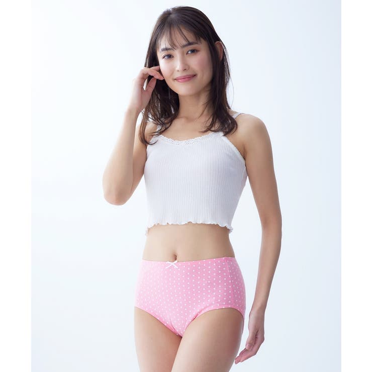 綿１００％プリント ゴムが肌側にあたらない深ばき丈ショーツ１０枚組 | nissen | 詳細画像18 