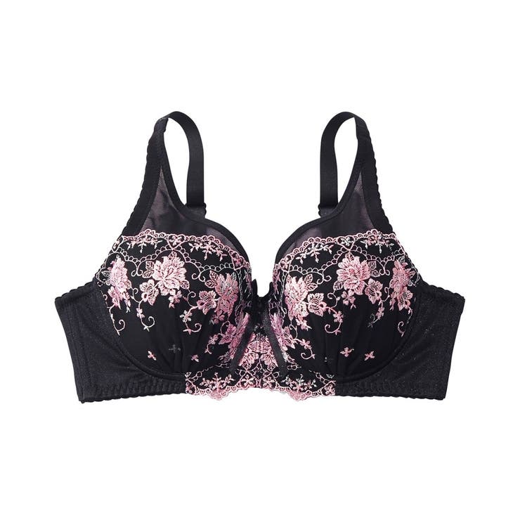 黒系 | バストをしっかり包むフルカップブラジャー | nissen