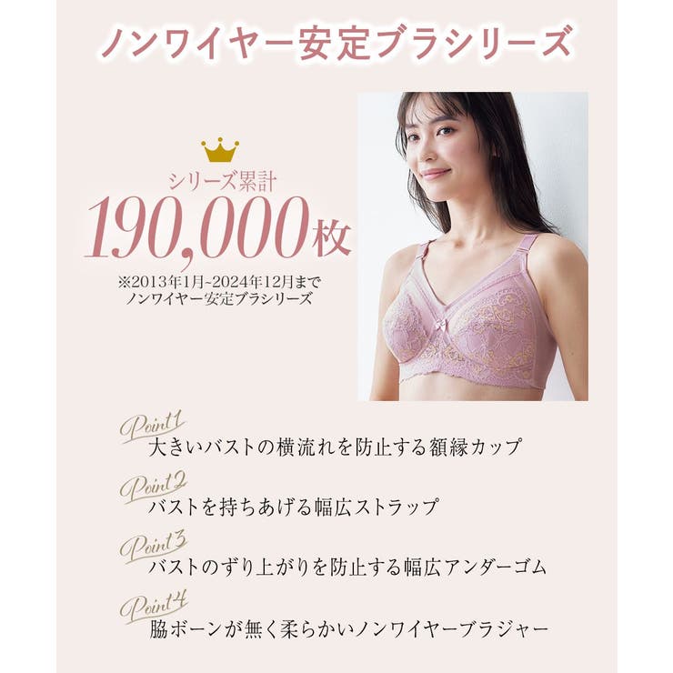 ニッセン ノンワイヤー安定ブラジャー[品番：NISW0000266