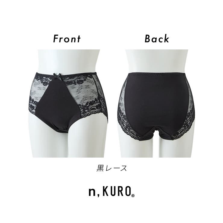 ｎ，ＫＵＲＯ 綿混ストレッチ デザインレーシー深ばき丈ショーツ５枚組 | nissen | 詳細画像16 