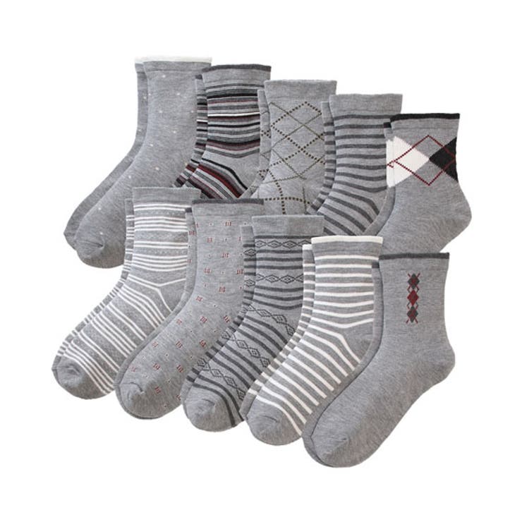 10足組 | (22~25cm)ゆったりゴムなしベーシックソックス10足組 | nissen