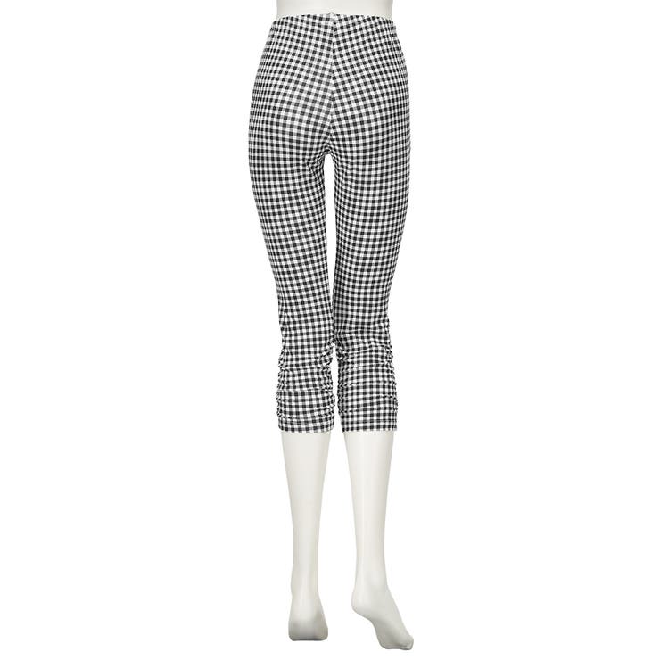 綿混 接触冷感裾シャーリング7分丈レギンス2枚組（UVカット） | nissen | 詳細画像16 