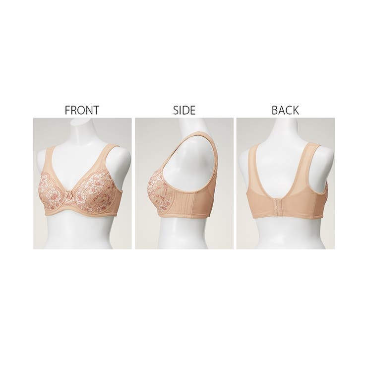 爽やか！肩裏クッション付で楽ちんな脇 背中すっきりブラジャー（吸汗速乾）（日本製… | nissen | 詳細画像16 