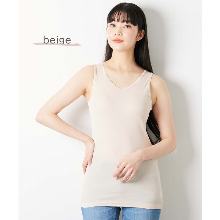 吸汗速乾 ロング丈綿混タンクトップ３枚組 | nissen | 詳細画像11 