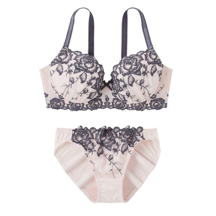 リピ割-100★複数割-400★B75×3♡ブラジャー&ショーツセット✨ 12/6再販!【EFサイズ】リュクスリリービスチェブラジャー&バック透け