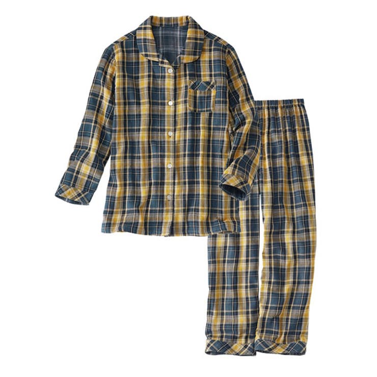 ネイビー系 | パジャマ ルームウェア 綿100％ | nissen