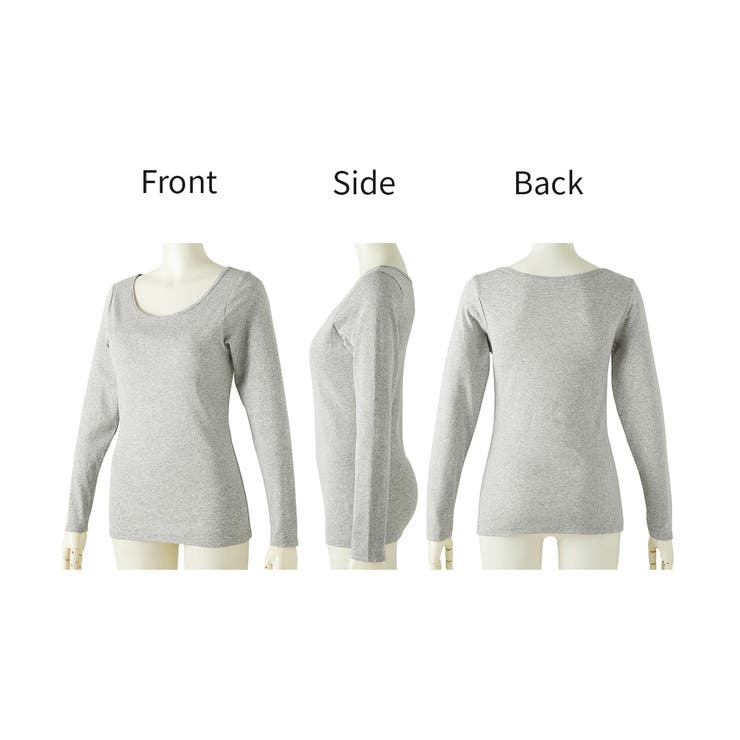 綿１００％・抗菌防臭加工ソフトカップ付長袖インナー２枚組 | nissen | 詳細画像11 