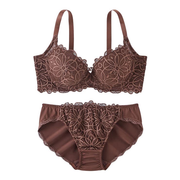 ブラショーツセット 脇高 レーシー[品番：NISW0000577]｜nissen